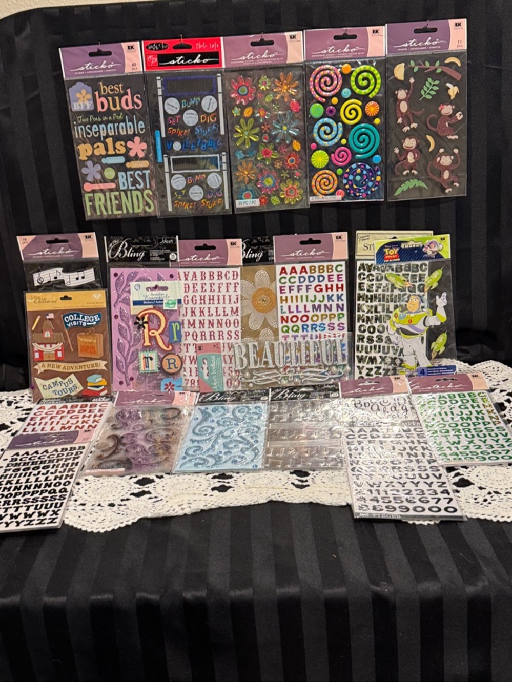 Assortment of Stickers - For Scrapbooking or Customization